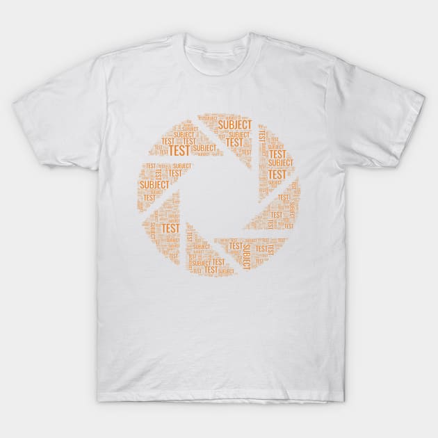 Aperture Test Subject T-Shirt by Quatern